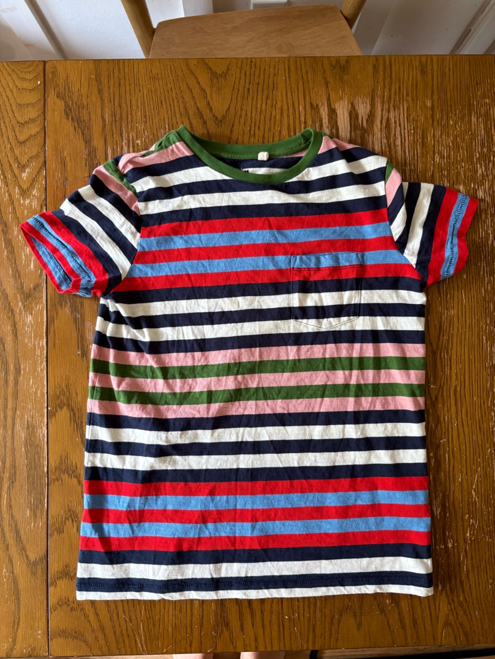 Mini Boden Colored Stripe Cotton T-Shirt 13-14
